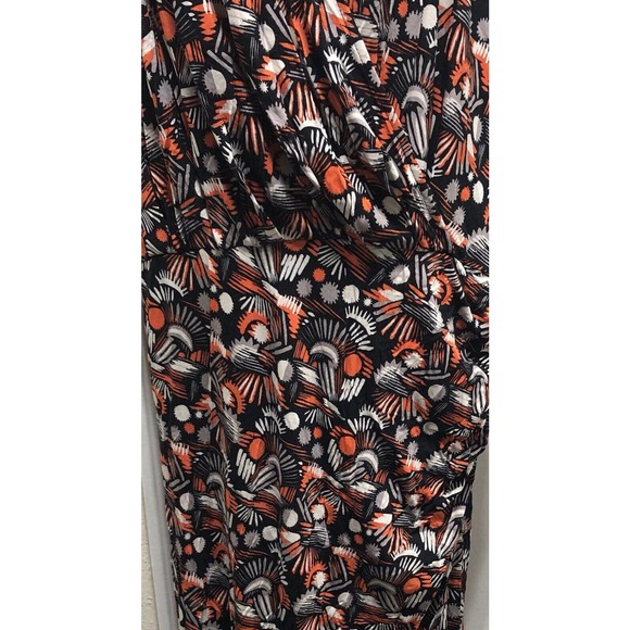 NWT Free People Sz L Daria Maxi Dress Black Orange Swimsuit Beach Cover Up F1 - Picture 4 of 7